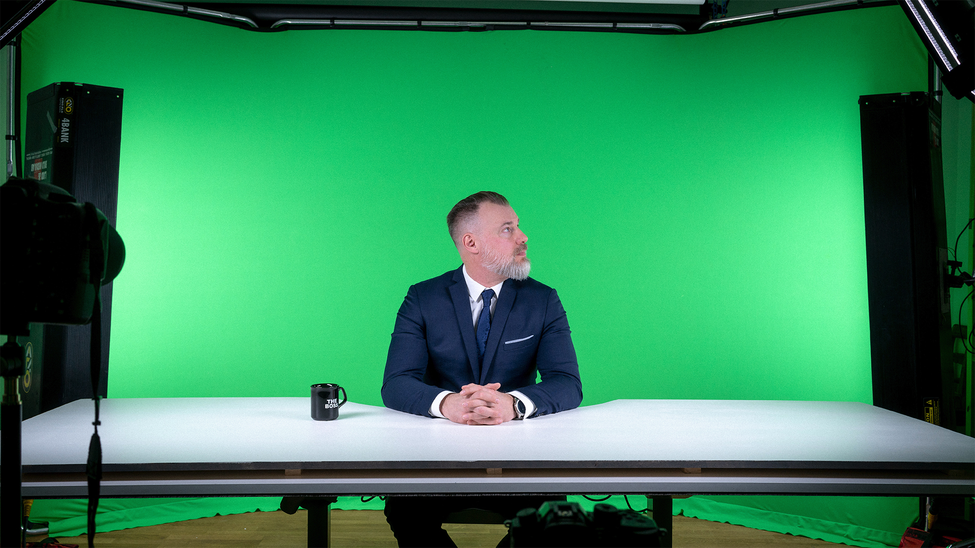 Grönborg i inspelningsstudion